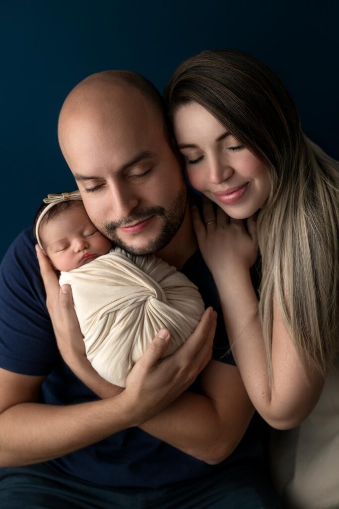 Family Newborn Session Fine Art in Winter Garden, Florida