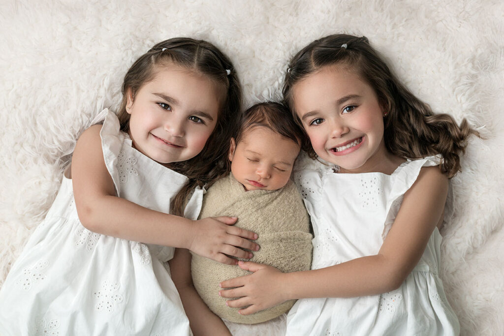 Newborn Session Saint Cloud Orlando with Siblings