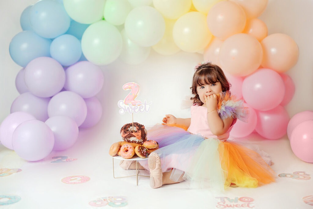 Smash Cake Sessions Baby girl with Down Syndrome in Winter Garden, Florida