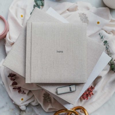 Fine Art Album for Newborn Photography Session in Orlando, Florida